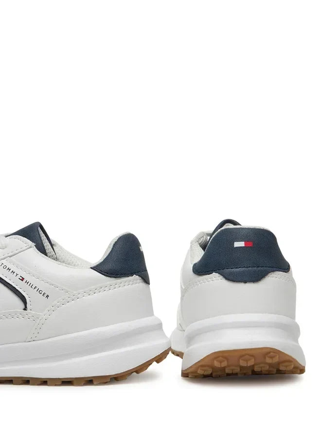 LOW CUT LACE-UP SNEAKER WHITE/B 37954 - LUX54