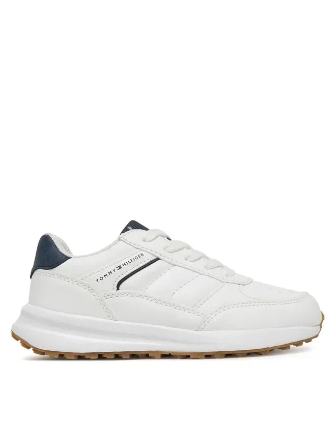 LOW CUT LACE-UP SNEAKER WHITE/B 37954 - LUX54