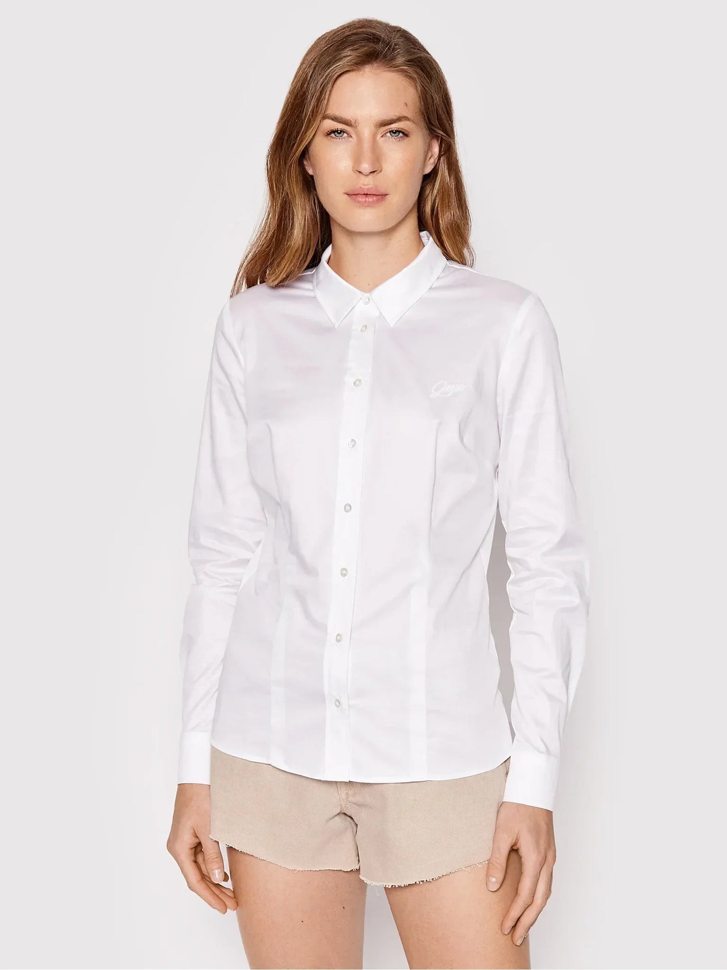 LS CATE SHIRT - SILKY TOUCH STR SATIN W2YH41WAF10 G011 - LUX54