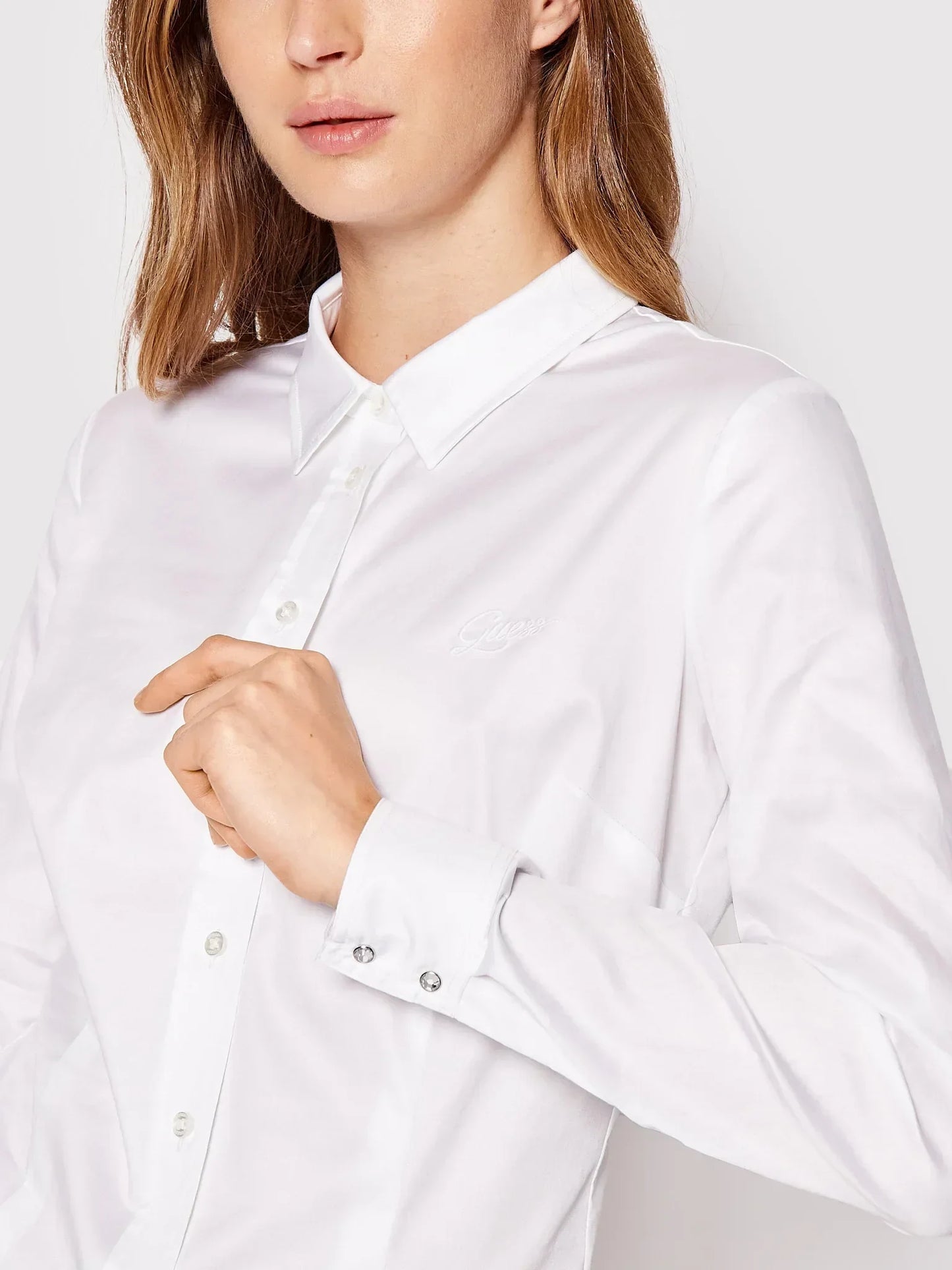 LS CATE SHIRT - SILKY TOUCH STR SATIN W2YH41WAF10 G011 - LUX54