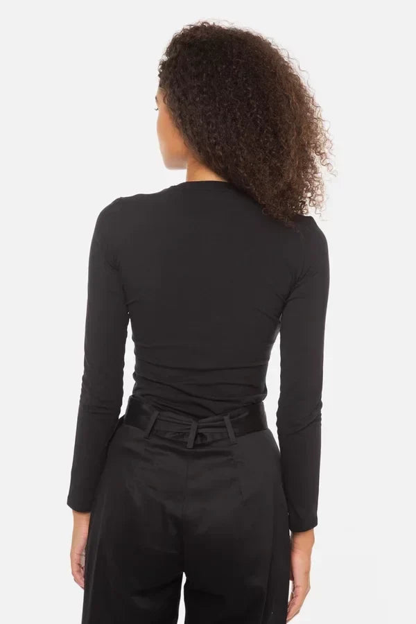 LS CN ICON TEE - ORGANIC STRETCH JERSEY 180 W2YI47J1311 JBLK - LUX54