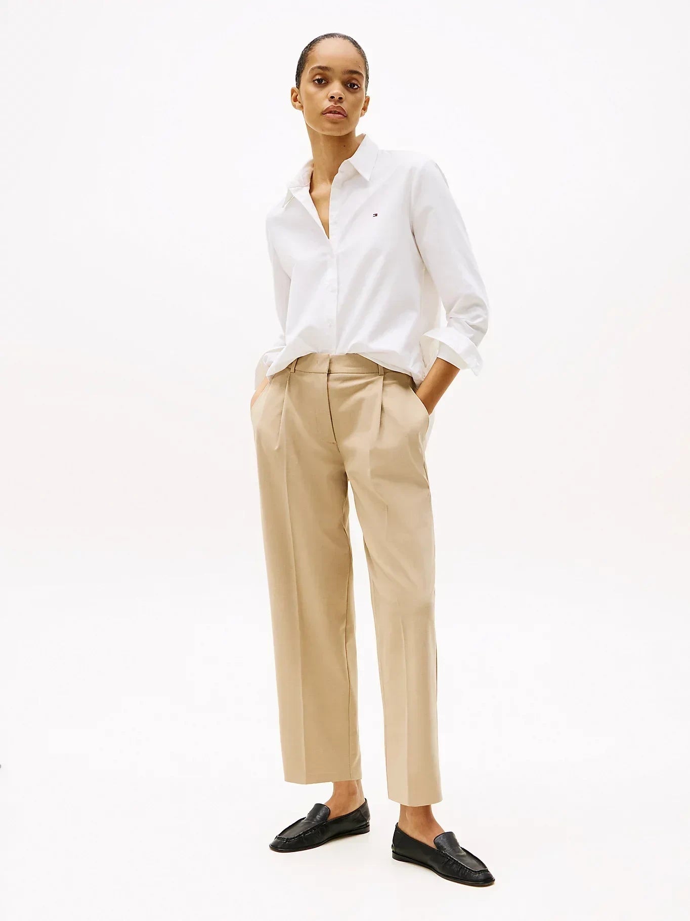LW BI-STRETCH TAPERED PANTS 240998 - LUX54