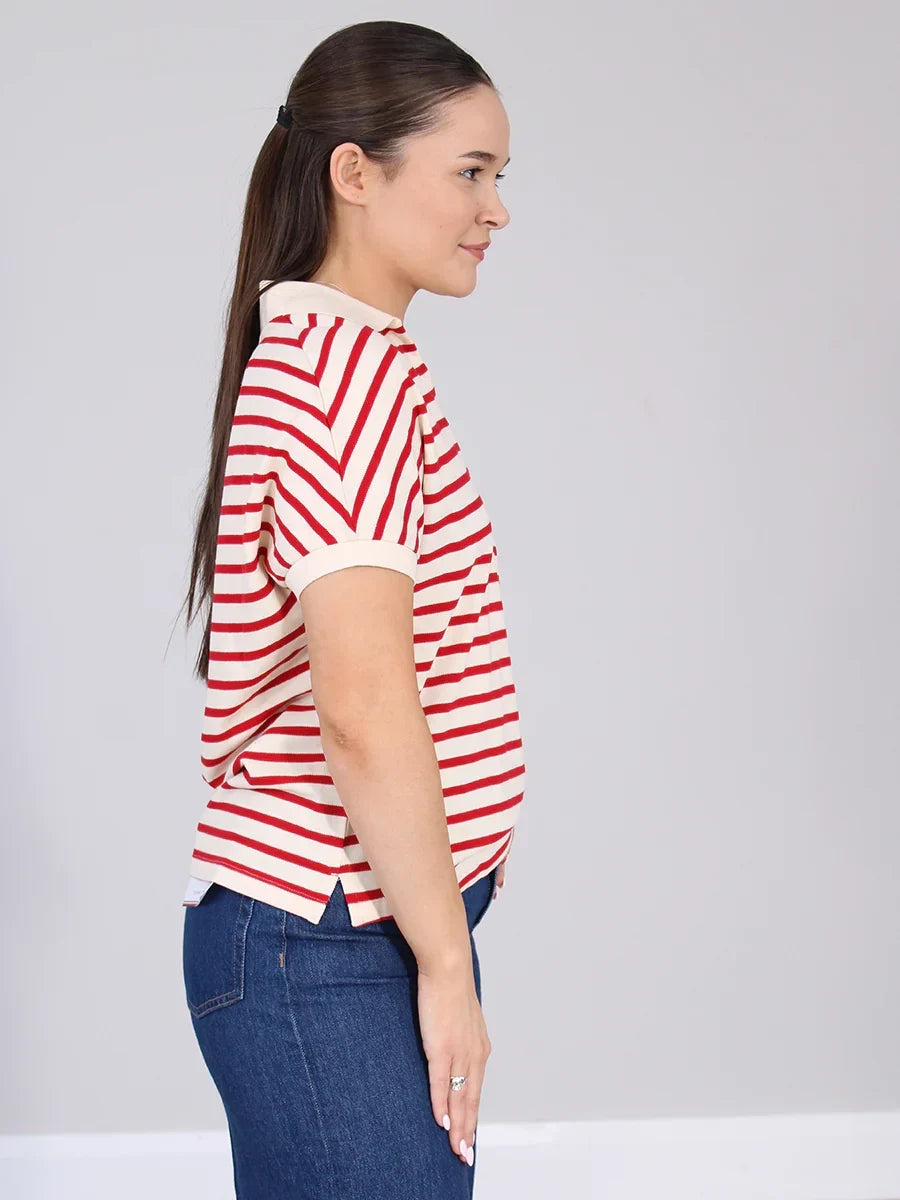 LYOCELL OPEN-NK RELAXED POLO SS 240943 - LUX54