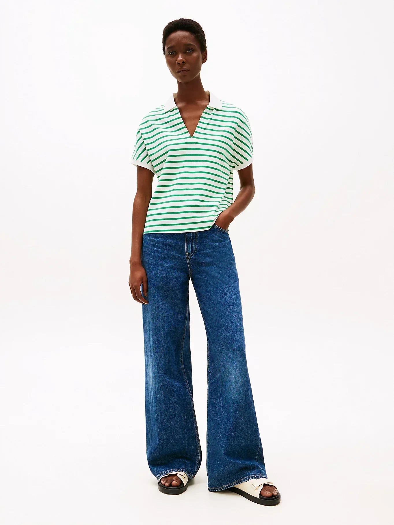 LYOCELL OPEN-NK RELAXED POLO SS 240945 - LUX54