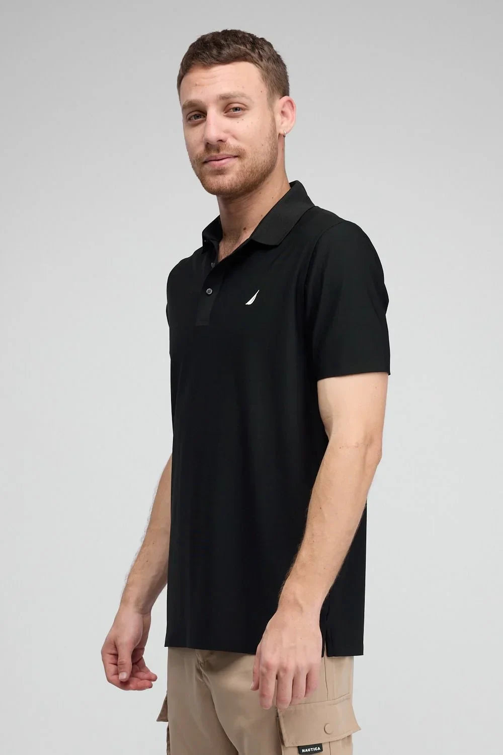 N.S-DRY FIT POLO-TRUE BLACK - LUX54