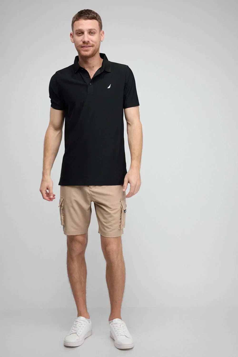 N.S-DRY FIT POLO-TRUE BLACK - LUX54