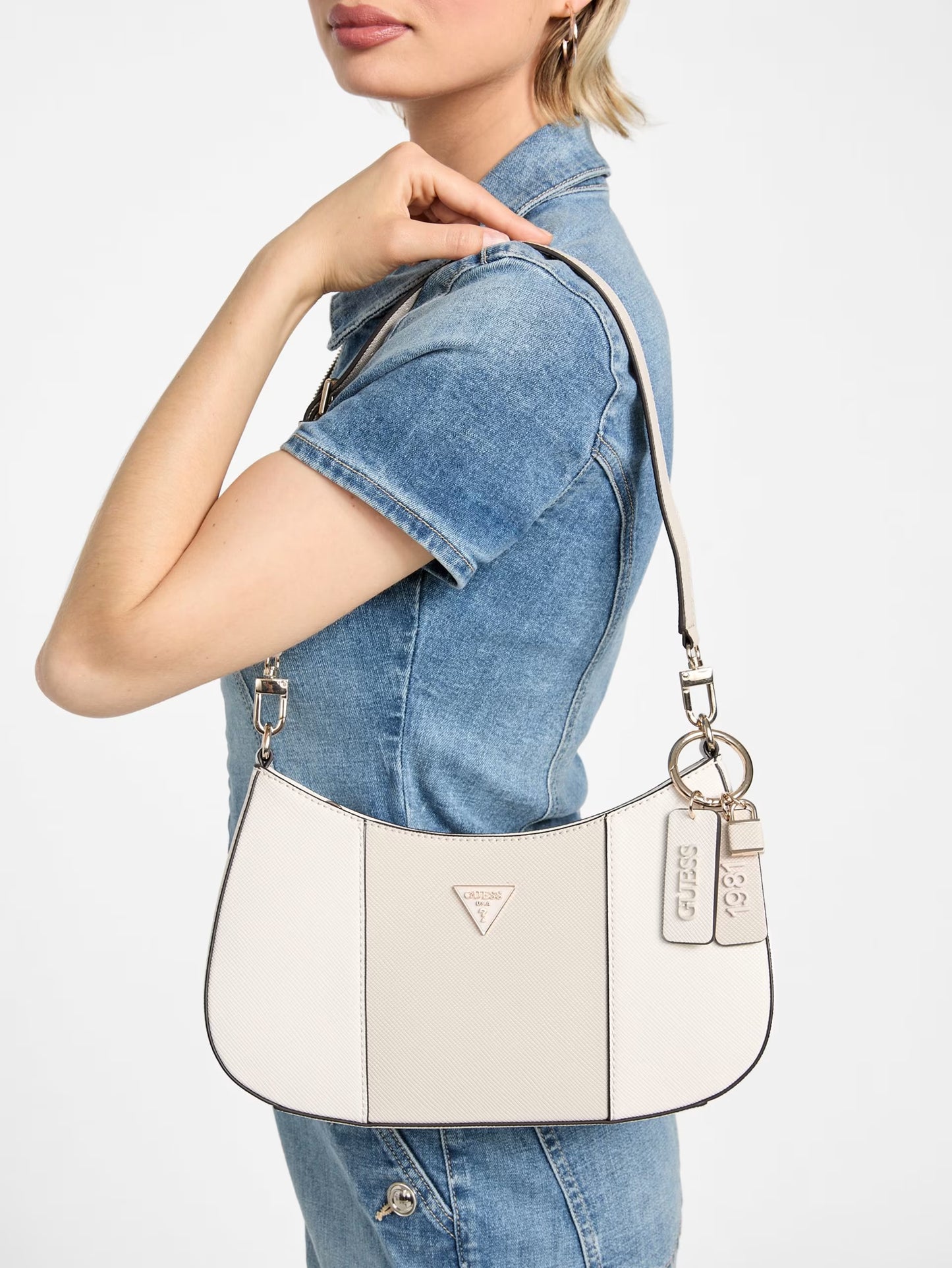 NOELLE II TOP ZIP SHOULDER BAG OWT - LUX54