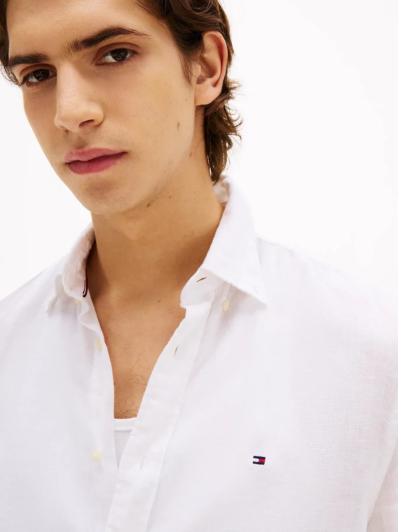 PIGMENT DYED LINEN RF SHIRT S/S 229427 - LUX54
