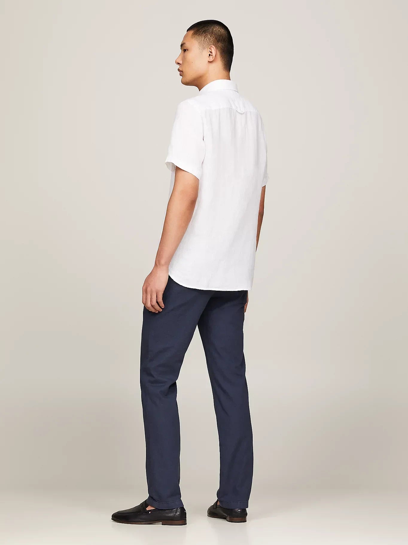 PIGMENT DYED LINEN RF SHIRT S/S 229427 - LUX54