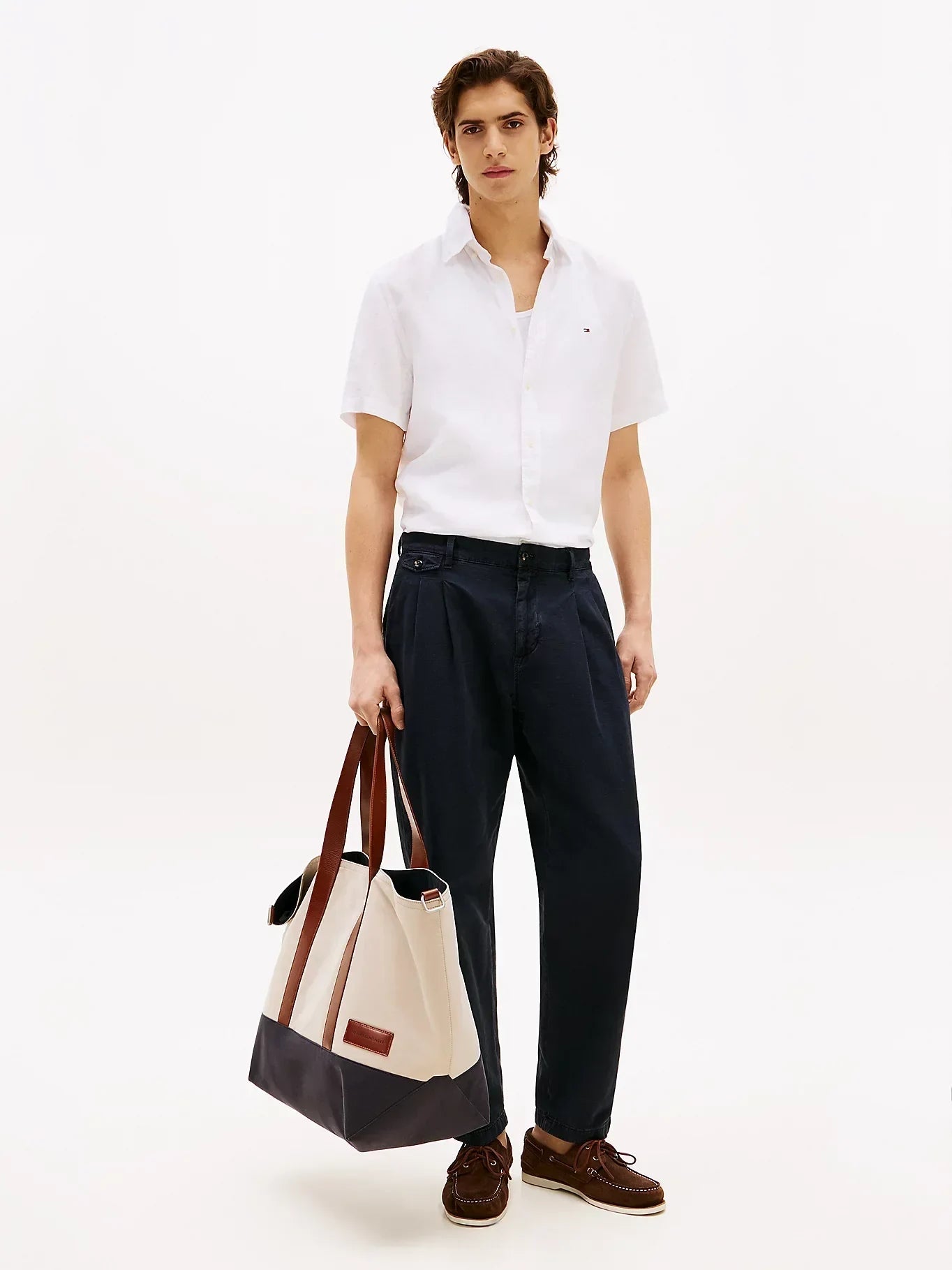 PIGMENT DYED LINEN RF SHIRT S/S 229427 - LUX54