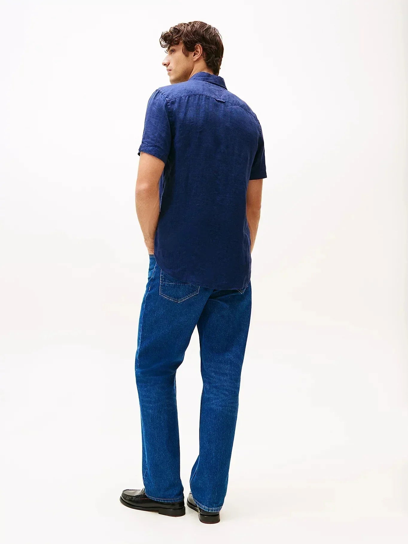 PIGMENT DYED LINEN RF SHIRT S/S 229777 - LUX54