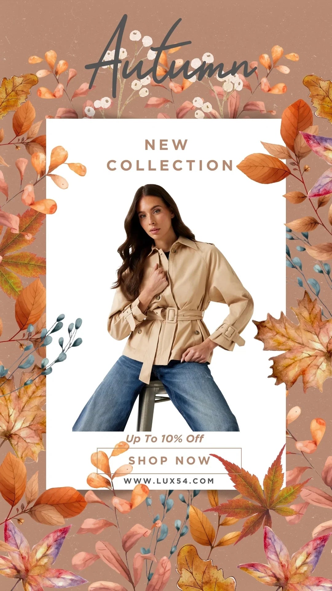 RAPHAELLE CROP TRENCH A11T - LUX54