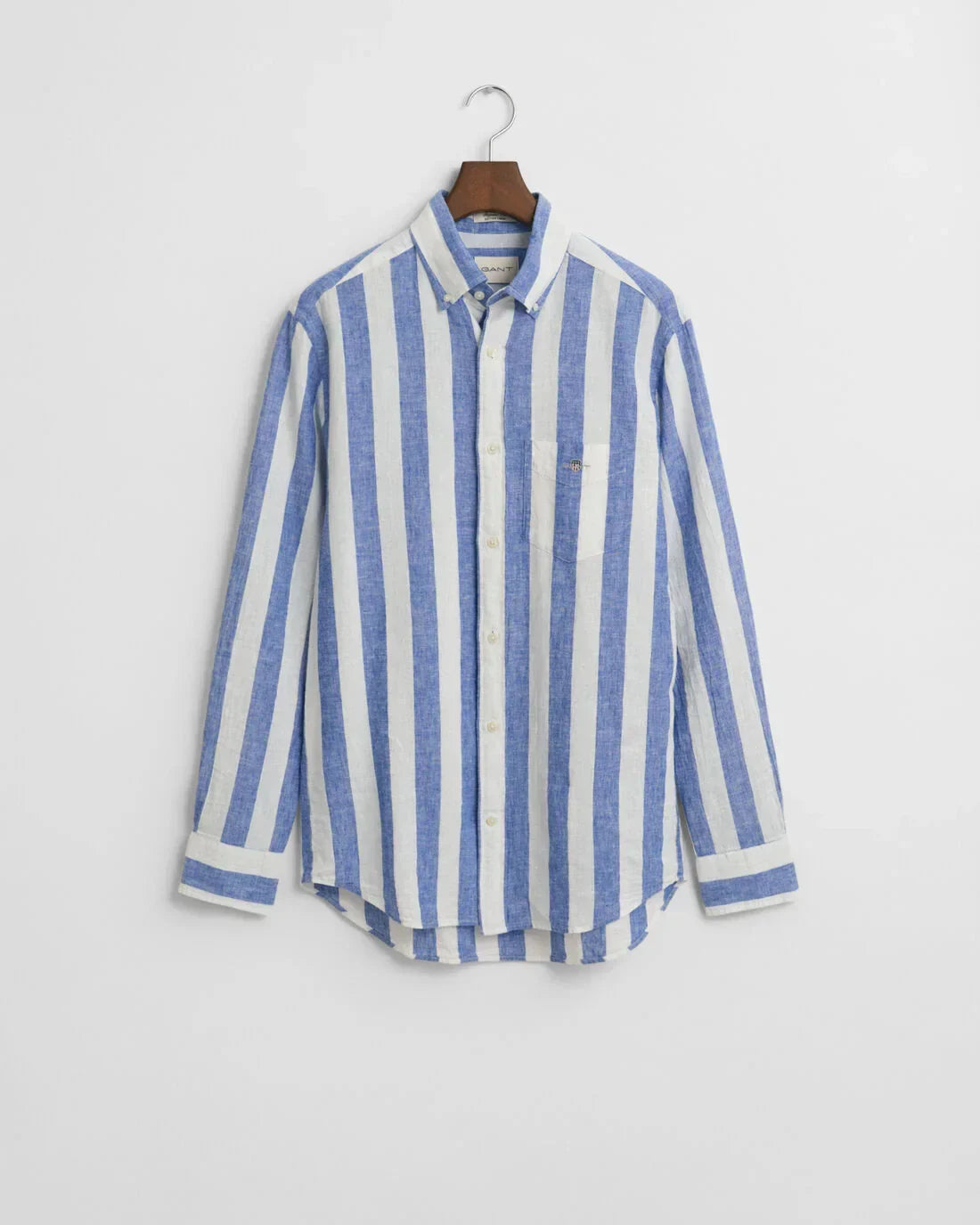 REG COTTON LINEN BOLD STRIPE SHIRT 407 - LUX54