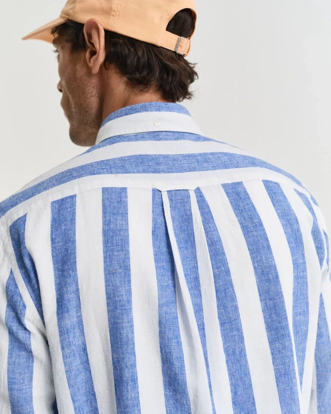 REG COTTON LINEN BOLD STRIPE SHIRT 407 - LUX54