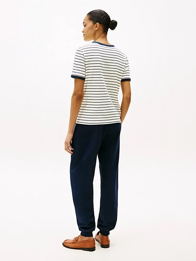 REG MONOTYPE STRIPE C-NK SS 240970 - LUX54