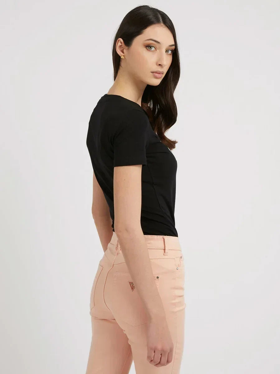 ROUND LOGO TEE - MID ORGANIC STRETCH JERSEY 180 W3GI38J1314 JBLK - LUX54