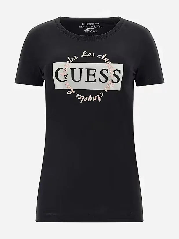 ROUND LOGO TEE - MID ORGANIC STRETCH JERSEY 180 W3GI38J1314 JBLK - LUX54