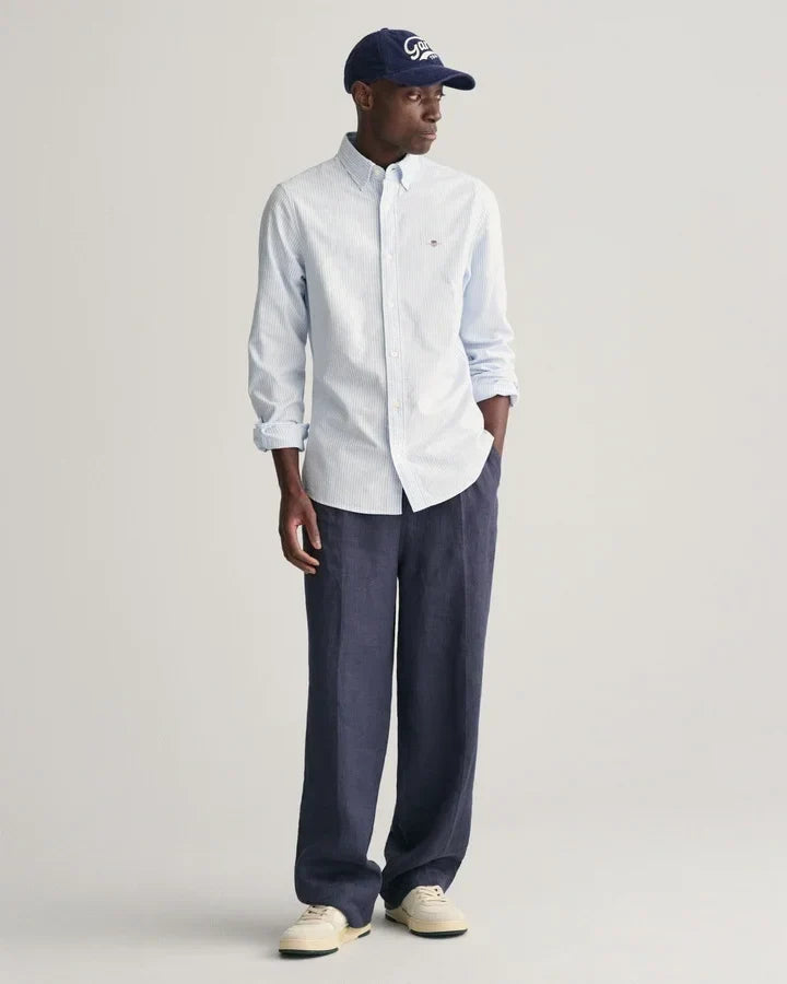SLIM CLASSIC OXFORD STRIPE SHIRT 455 - LUX54