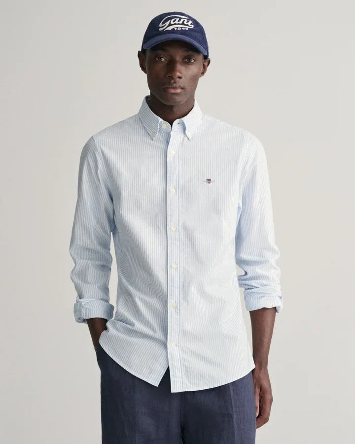 SLIM CLASSIC OXFORD STRIPE SHIRT 455 - LUX54