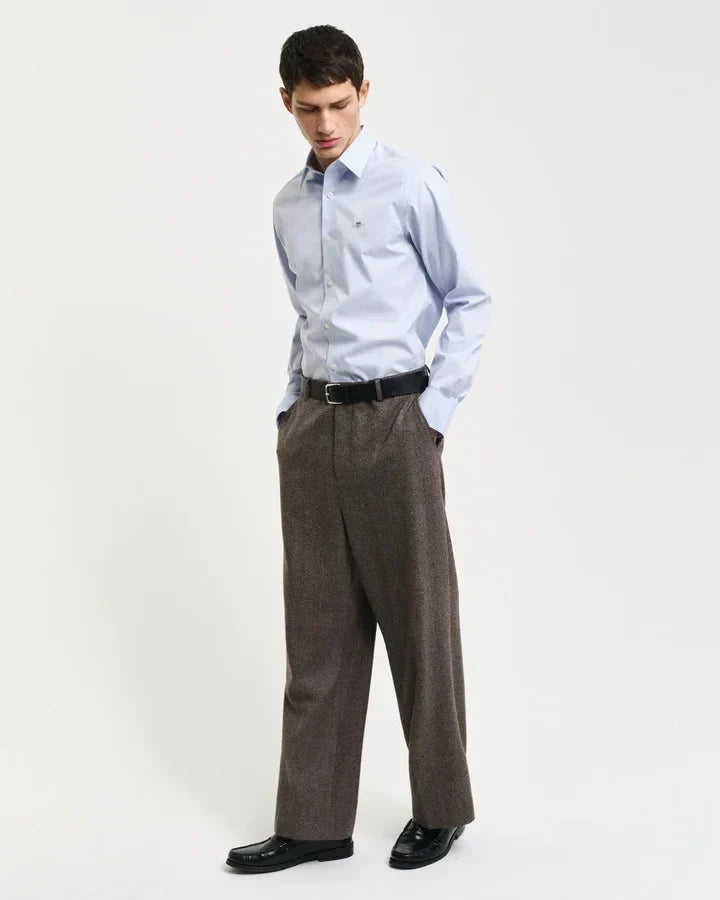 SLIM STRETCH POPLIN SHIRT 455 - LUX54