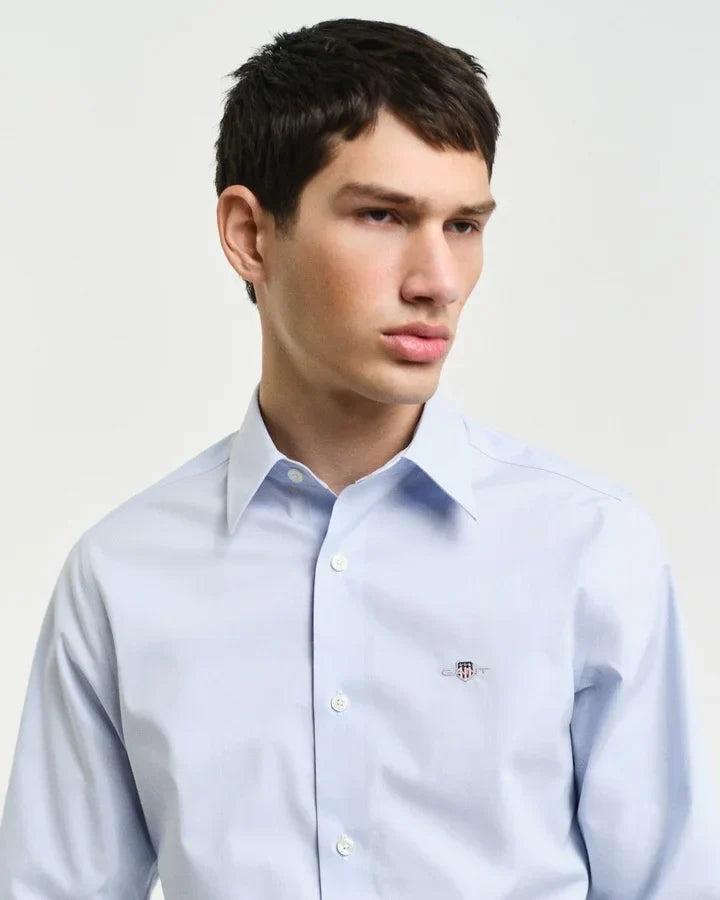 SLIM STRETCH POPLIN SHIRT 455 - LUX54