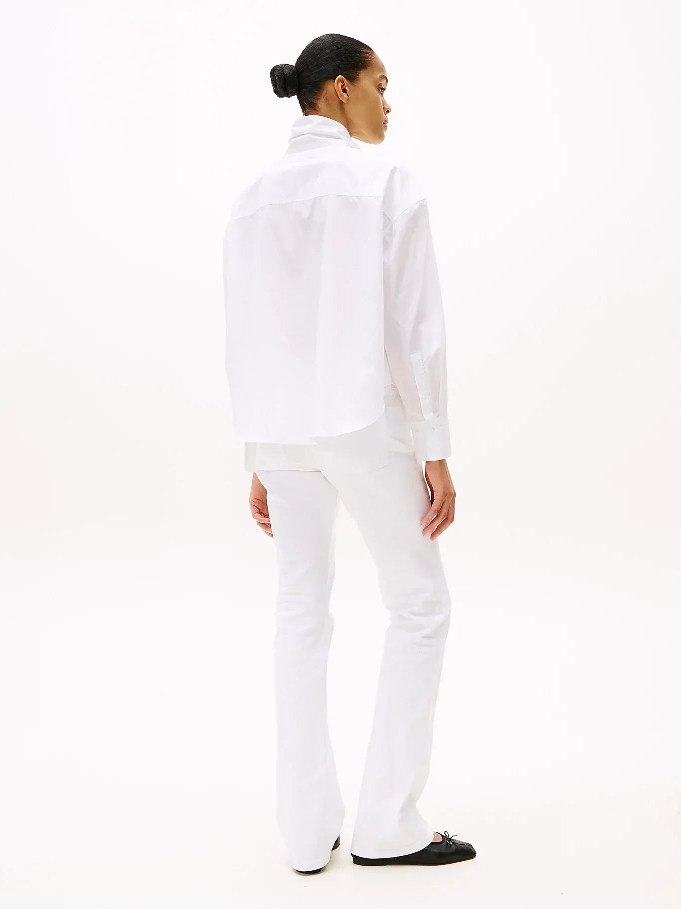 SOFT CO BOW COLLAR LS SHIRT 240992 - LUX54