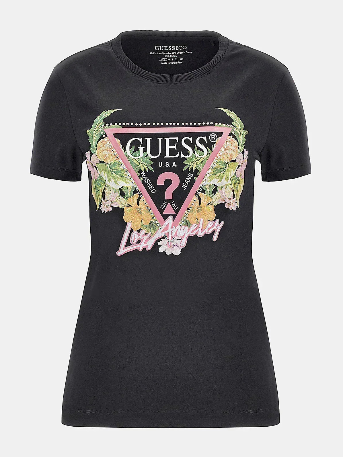 SS TRIANGLE FLOWE - MID ORGANIC STRETCH JERSEY 180 W3GI41J1314 JBLK - LUX54