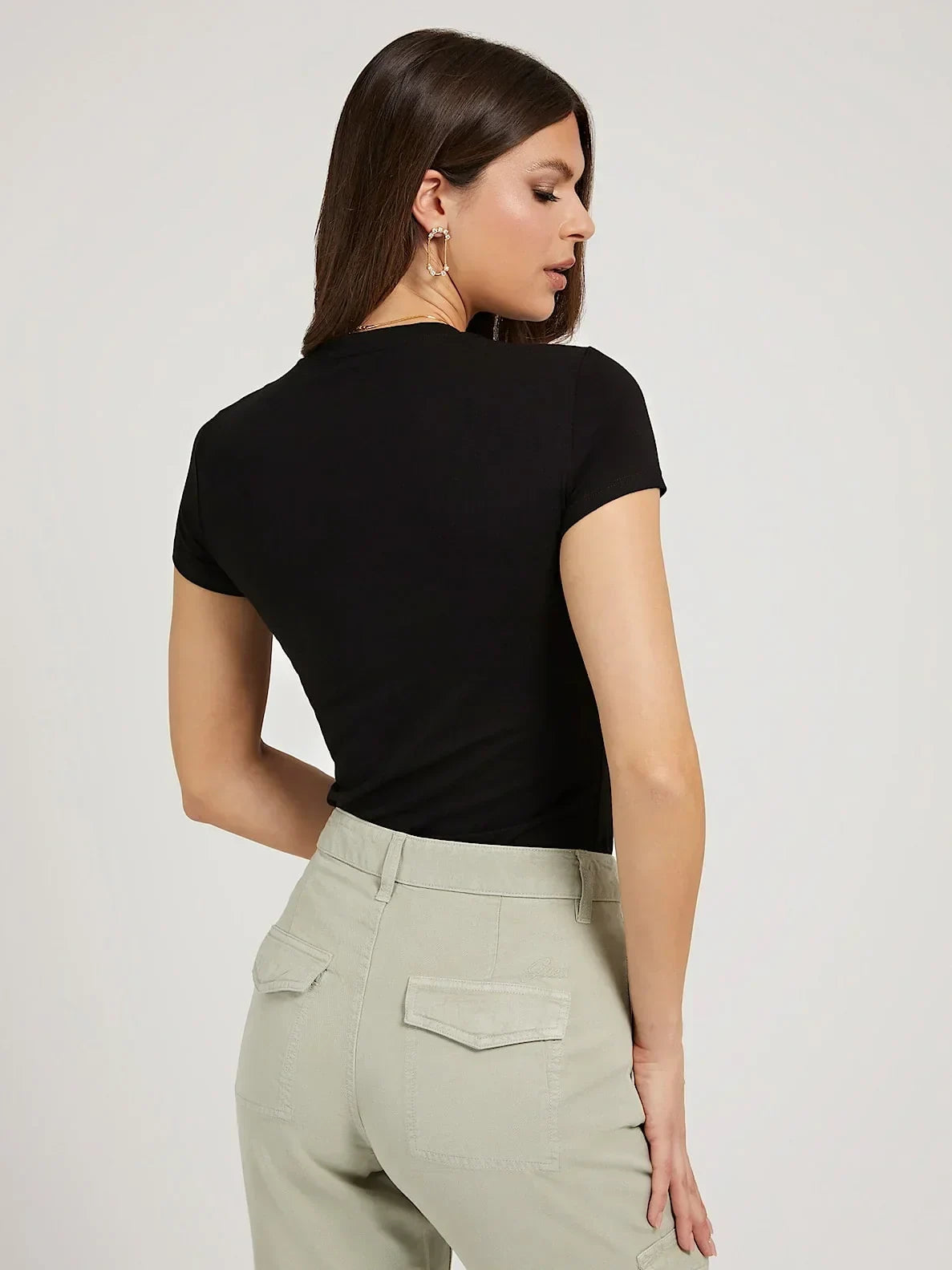 SS VN KATHE TEE - ORGANIC STRETCH JERSEY 180 W2GI06J1311 JBLK - LUX54