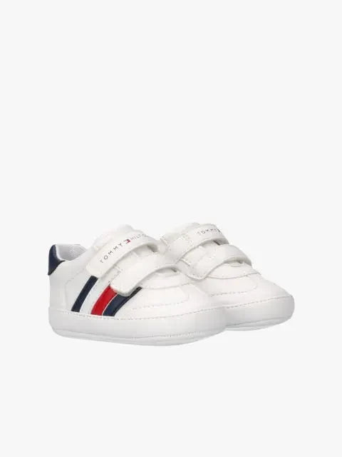 STRIPE LOW CUT VELCRO SNEAKER W 37701 - LUX54