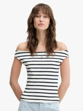 TJW BOAT NECK TOP SS EXT 240066 - LUX54