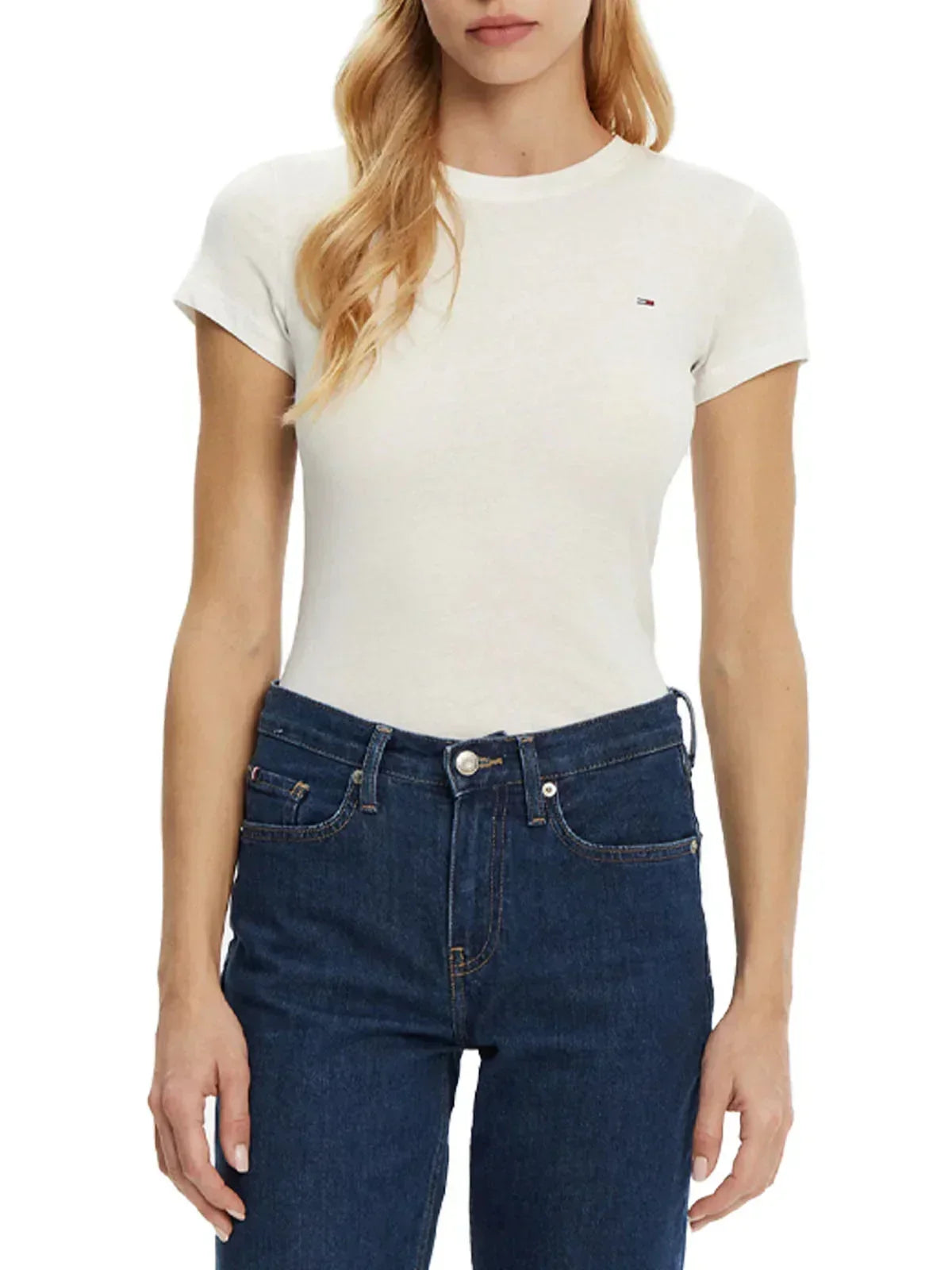 TJW SLIM C-NECK TEE 240158 - LUX54