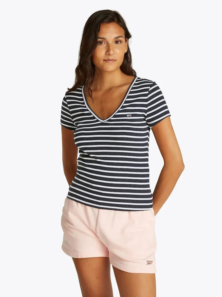 TJW SLIM ESSENTIAL RIB V SS 240011 - LUX54