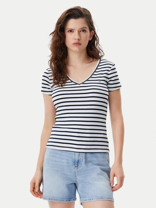 TJW SLIM ESSENTIAL RIB V SS 240012 - LUX54