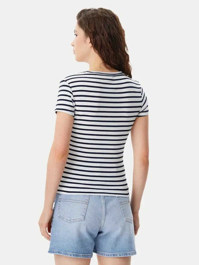TJW SLIM ESSENTIAL RIB V SS 240012 - LUX54