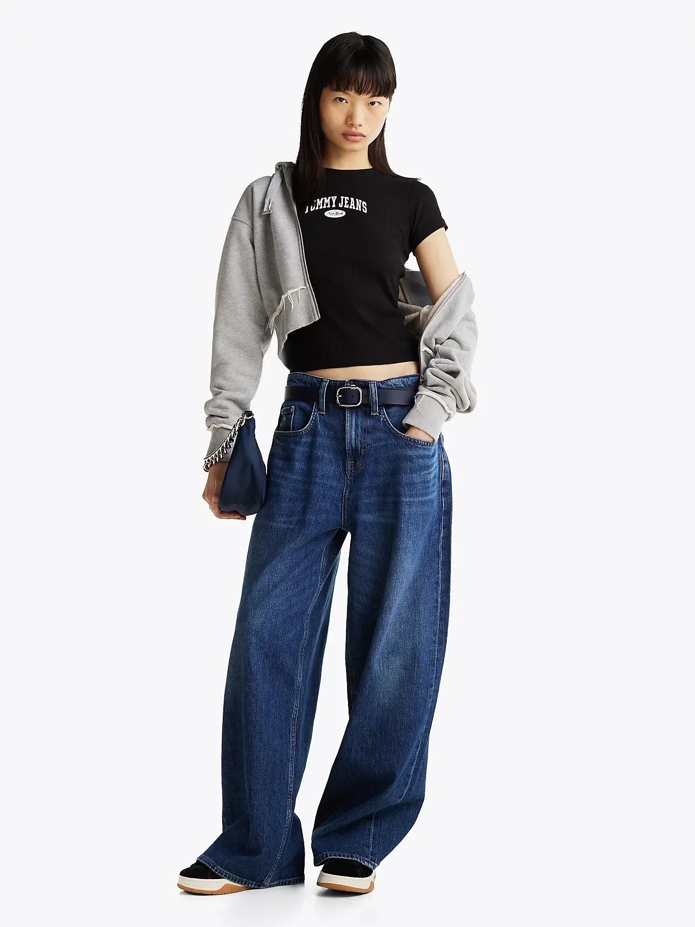 TJW SLIM VARSITY RIB TEE EXT 237182 - LUX54