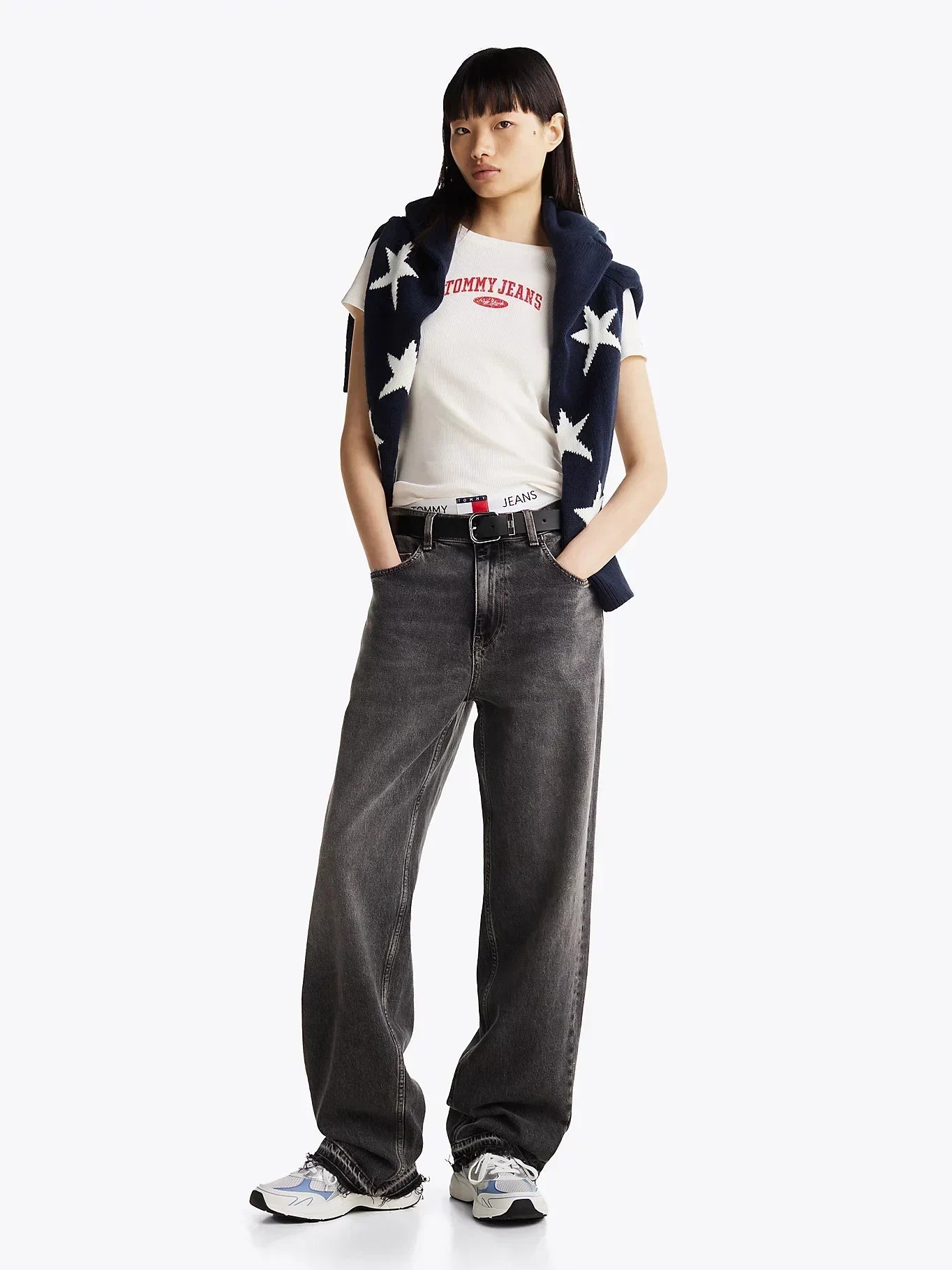 TJW SLIM VARSITY RIB TEE EXT 237184 - LUX54