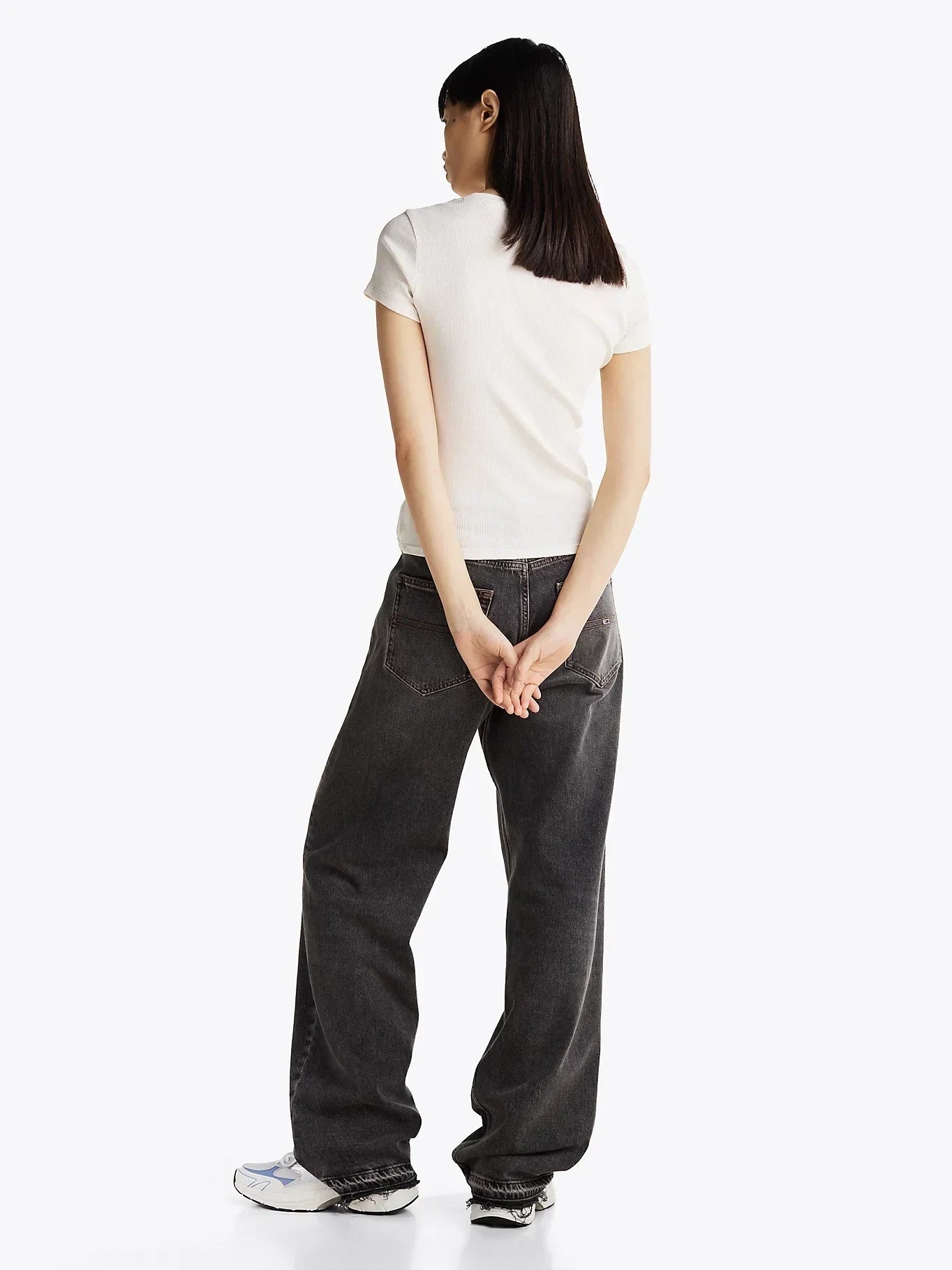 TJW SLIM VARSITY RIB TEE EXT 237184 - LUX54