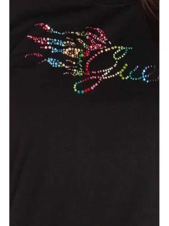 UESS FLAME LOGO - ORGANIC STREAM STRETCH JSY 180 W3RI47KA0Q1 JBLK - LUX54