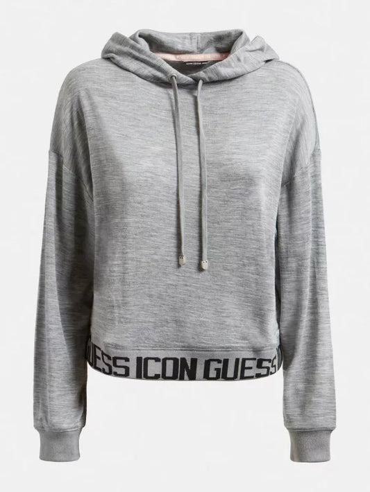 LS CLELIA HOODED TOP - BASIC WOOL KNIT W1BP09KA9C0 DGH
