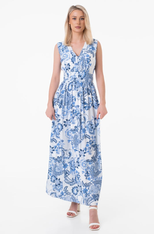 SL GISEL LONG DRESS - RAYON POLY FAILLE W3GK30WFCX0 P7FR