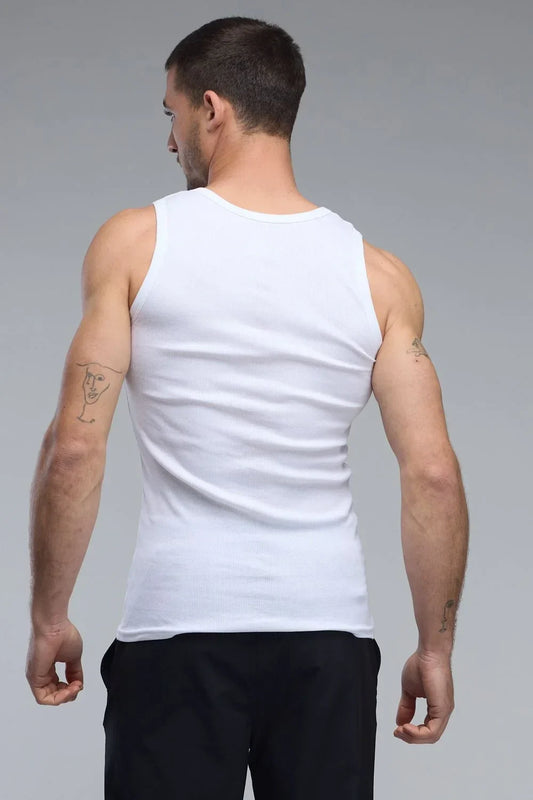 N.S-3 PACK MENS TANKTOP-WHITE