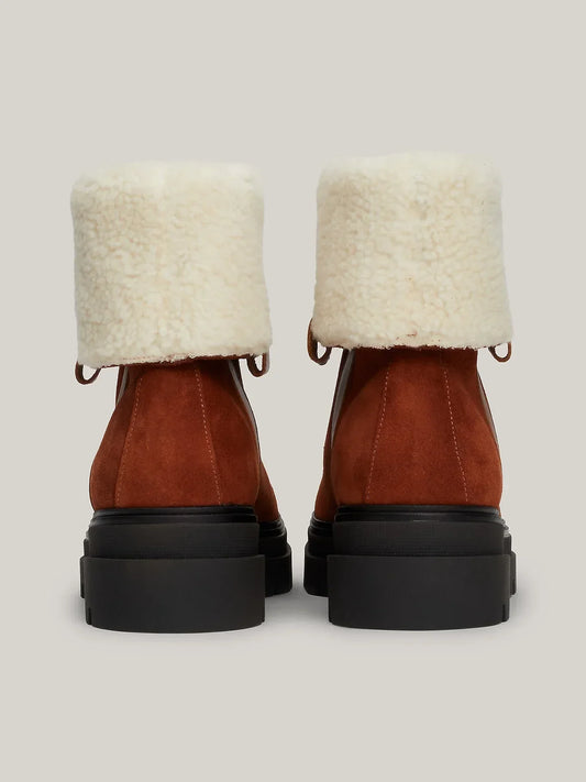 FAUX FUR SUEDE ROLL-DOWN BOOT 235026