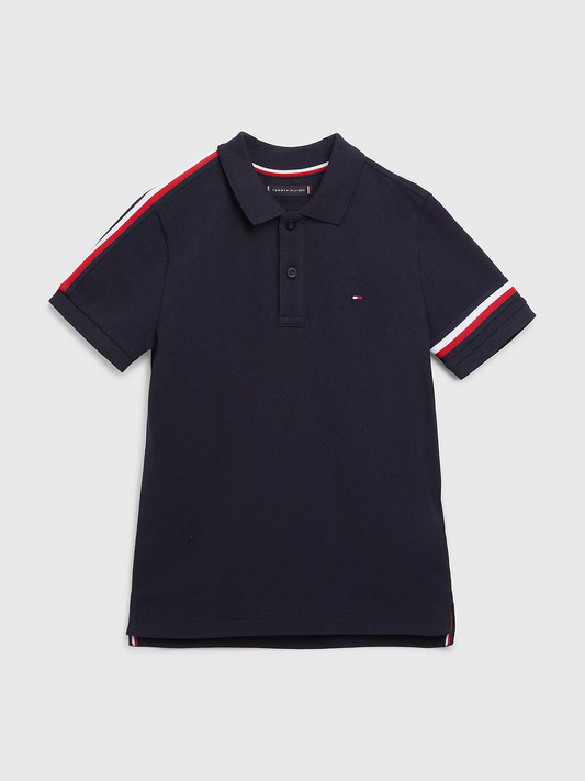 K GLOBAL STRIPE POLO S/S 211629