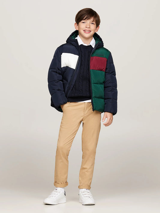 K B COLORBLOCK RIPSTOP PADDED JACKET 232554
