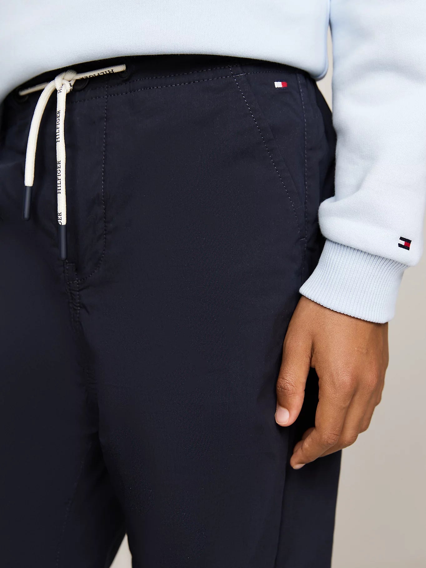 B FLEECE WOVEN WIDE PANTS 232568