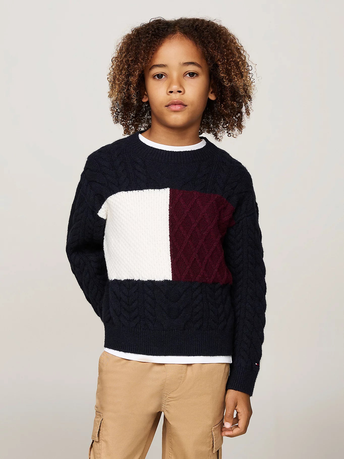 K COLORBLOCK SWEATER 232633