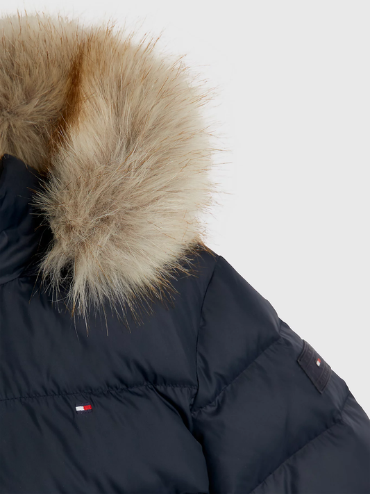 K ESSENTIAL DOWN FUR HOOD JACKET 218764