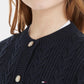 K CABLE CARDIGAN 221412