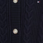 K CABLE CARDIGAN 221412