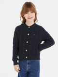 B CABLE CARDIGAN 221411